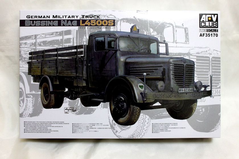 AFV Club 1/35 AF35170 WWII German BUSSING NAG L4500S Military Truck 