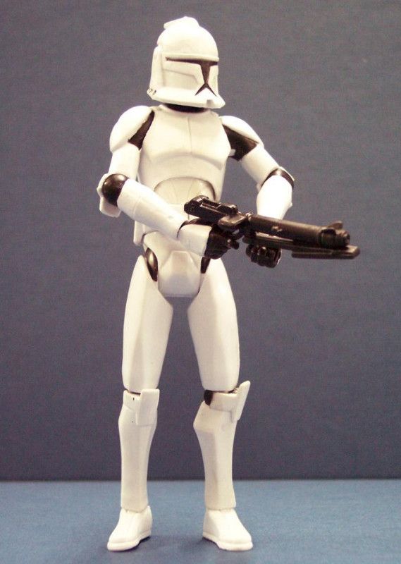 Star Wars THE CLONE WARS CLONE TROOPER FIVES LOOSE x 1  