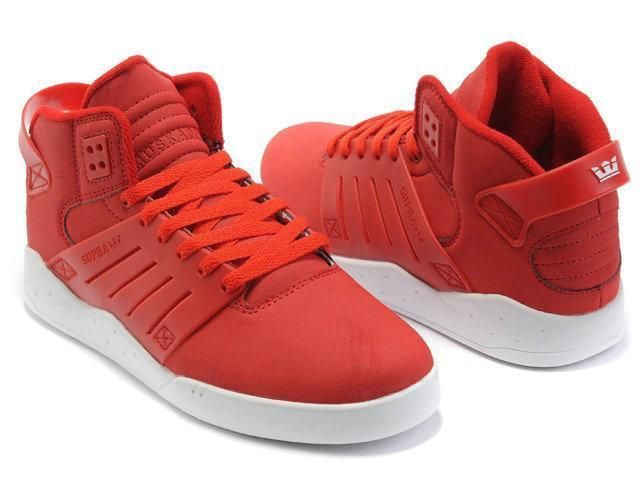   Supra Justin Bieber shoes Skateboard Shoes Pretty red (Photo Color