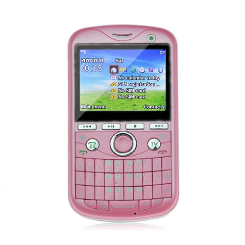   Sim Quad Bands Analog TV/FM Qwerty Keyboard Cell Phone F32 PIN  