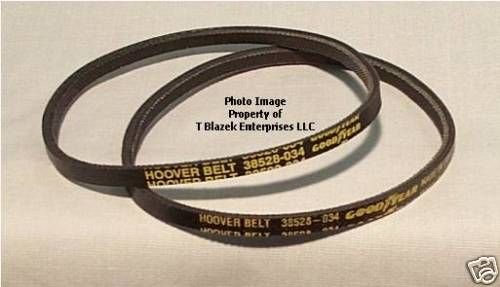 Hoover Genuine Vacuum Cleaner Belts 38528 034   2 pk  