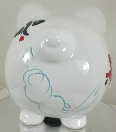 Personalized Childs Large Piggy Bank   AIRPLANE  