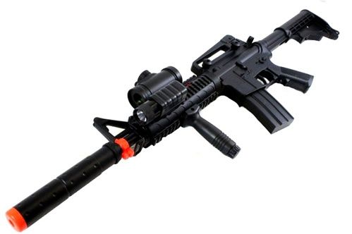 Airsoft Gun DE M83 AEG Automatic Electric Rifle w/ Tactical Flashlight 