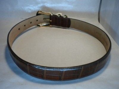 ~RED~ALLIGATOR?~LEATHER?~BELT~GREAT~SHAPE~SM  