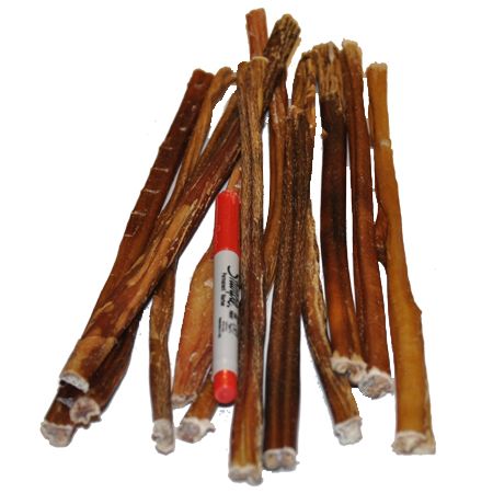 pcs)   12 Inch Thin All Natural, Free Range, Grass Fed Bully Sticks 