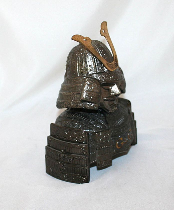 Antique Samurai Armor Sake Bottle Cover G&G Japan  