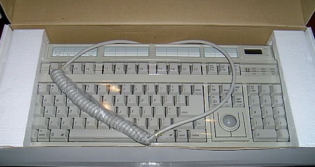 Keyboard ADB APPLE Mac Power Mac w/ TRACKBALL mouse NEW  