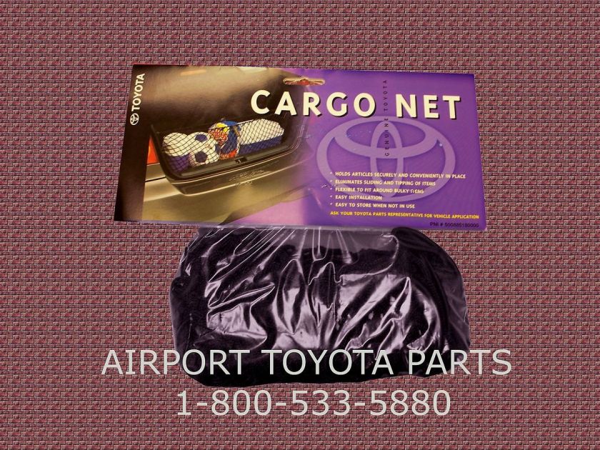 BRAND NEW GENUINE TOYOTA CARGO NET FOR 2012 TOYOTA YARIS HATCHBACK 