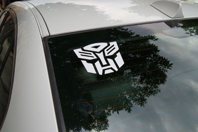 AUTOBOT TRANSFORMER LOGO CAR WINDOW DECAL STICKER  