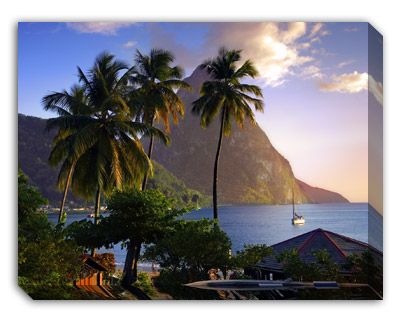 HD Outdoor Canvas Wall Art   Sail & Harbor Tropical  