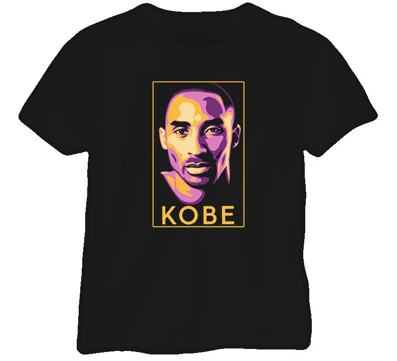 Kobe Bryant Los Angeles Lakers Hope Mamba T Shirt Black  