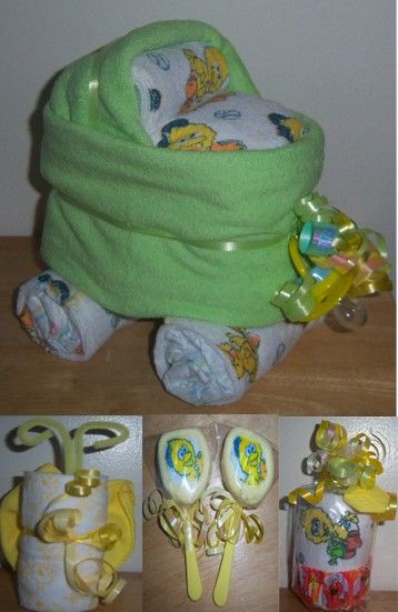 Sesame Street Baby Shower Favors, Elmo, big bird, Bassinet, Lollipop 