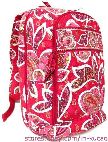 Vera Bradley Laptop Backpack style in Rosy Posies Handbag  