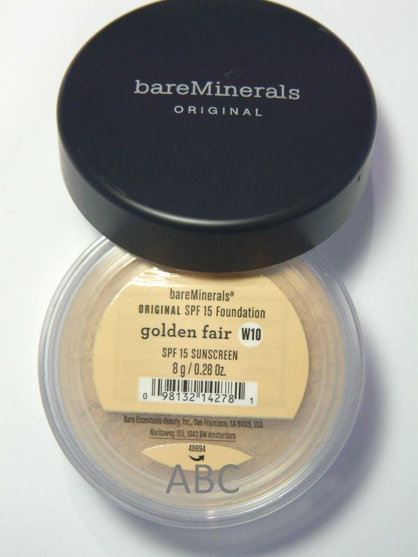 Bare Escentuals Minerals Foundation 8 G XL GOLDEN FAIR 098132128112 