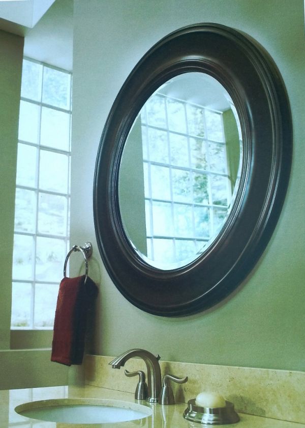 Framed Round/circle Wall mirror bath vanity Home decor  
