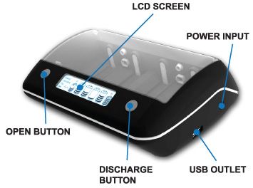   TN190 Advanced Universal NiMH/NiCd Battery Charger with LCD Display