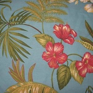 BLUE TROPICAL Full Bedspread measures 96x110  