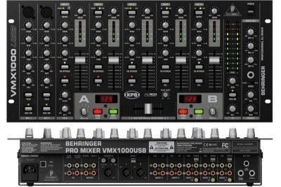 BEHRINGER VMX1000USB PRO 7 CHANNEL RACKMOUNT DJ MIXER $15 INSTANT OFF 