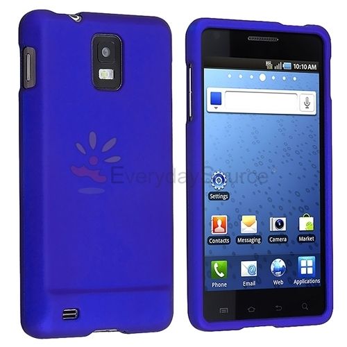   Hard Dark Blue Skin Case Cell Phone Cover For AT&T Samsung Infuse 4G