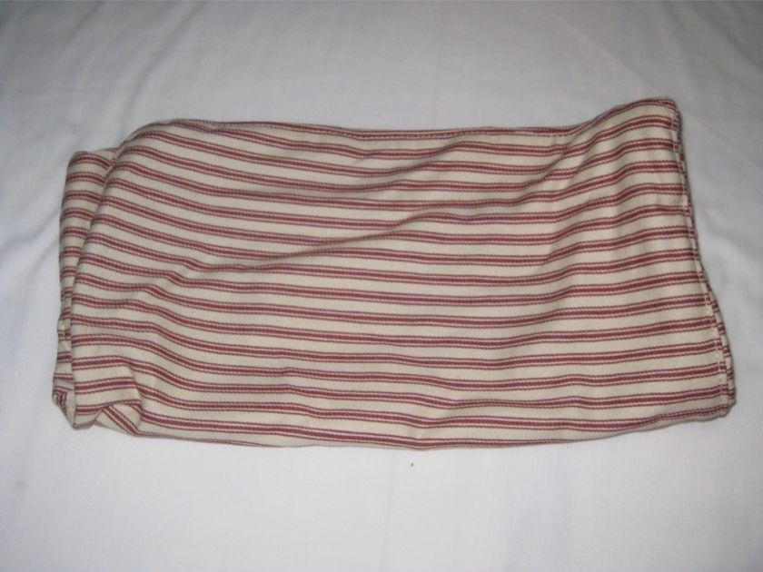 Pottery Barn Brooks Red Ticking Stripe Chair Slipcover  