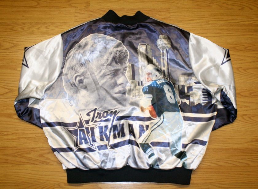   Troy Aikman Dallas Cowboys Chalk Line Jacket NFL XL X Large Superbowl