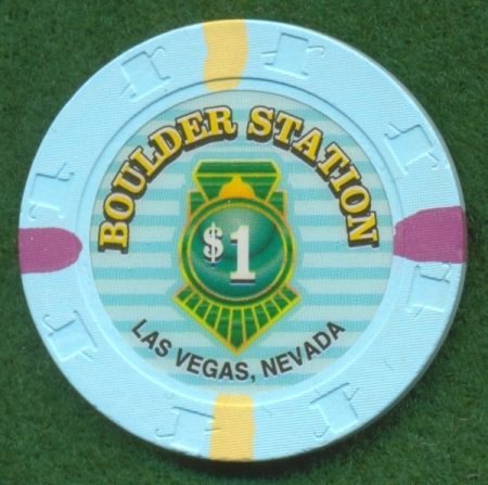 BOULDER STATION   Las Vegas   $1 CASINO & POKER CHIP  