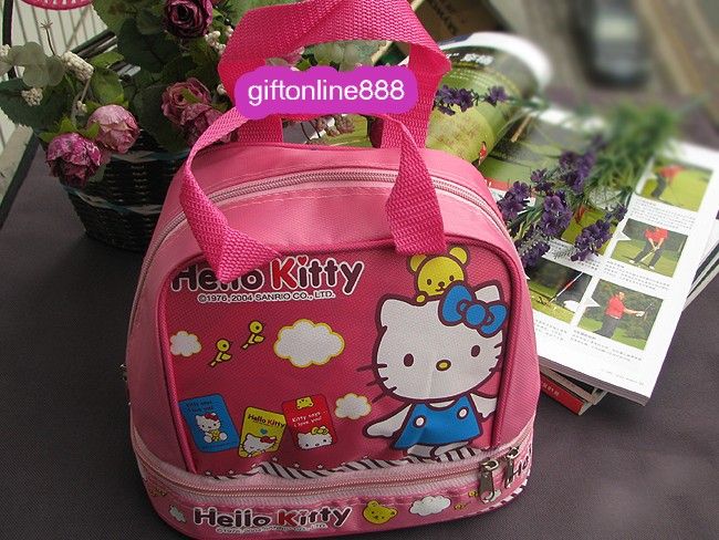 Hello Kitty Bento handbag Lunch Box double deck bag KL2  