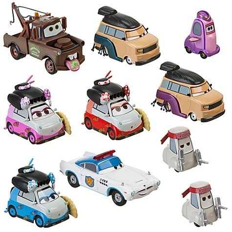   travelin Through Tokyo Die Cast Set 10PC Kabuki Wasabi Mater  