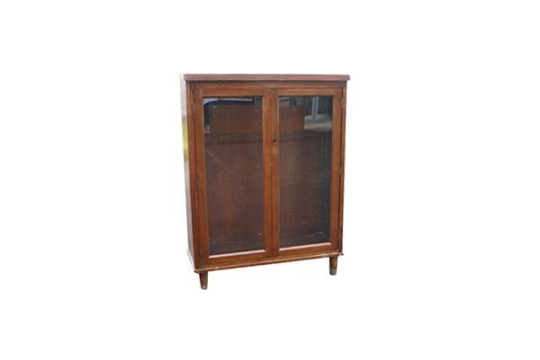 century lawyers walnut glass bookcase cinnamon cherry wood glass door 