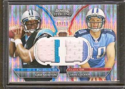 2011 Bowman Sterling Dual Patch Relic Box Loader # BSDR NL