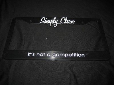 AM SIMPLY CLEAN CANIBEAT ILLEST license plate frame  