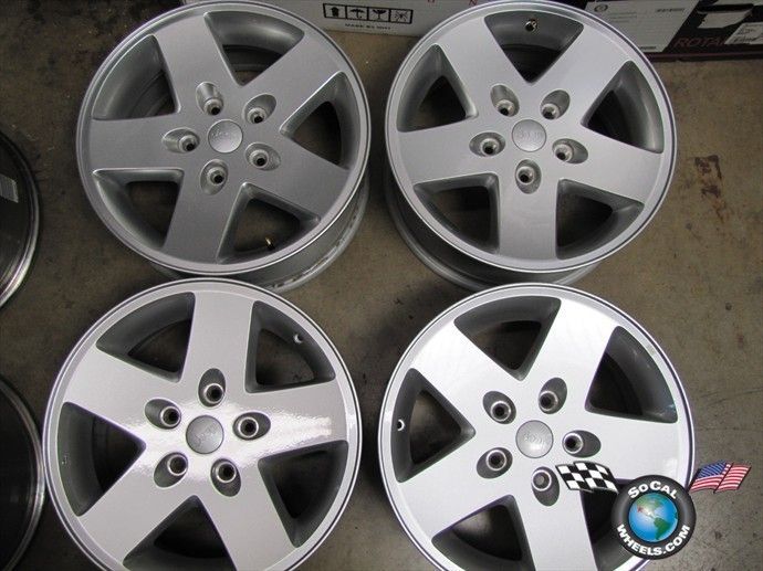 07 10 Jeep Wrangler Factory 17 Wheels Sahara OEM Rims  