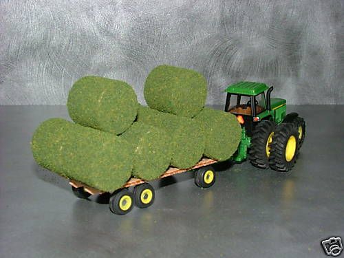 64 Farm toys 5x5 round hay bales from scratch  