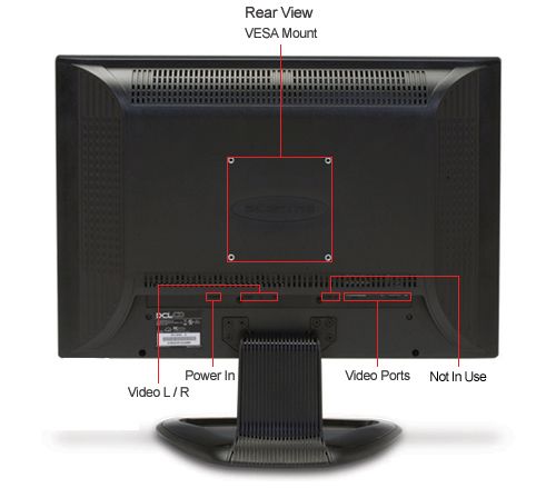 20 TFT Widescreen LCD Monitor 1610 WSXGA 1680x1050 DVI/VGA 2ms 