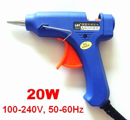 ELECTRIC HOT MELT GLUE GUN 20W PLUS 5X STICKS (270MM L)  