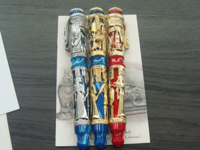 Montegrappa RARE Luxor Blue Nile + Red Sea 4 pcs Set  