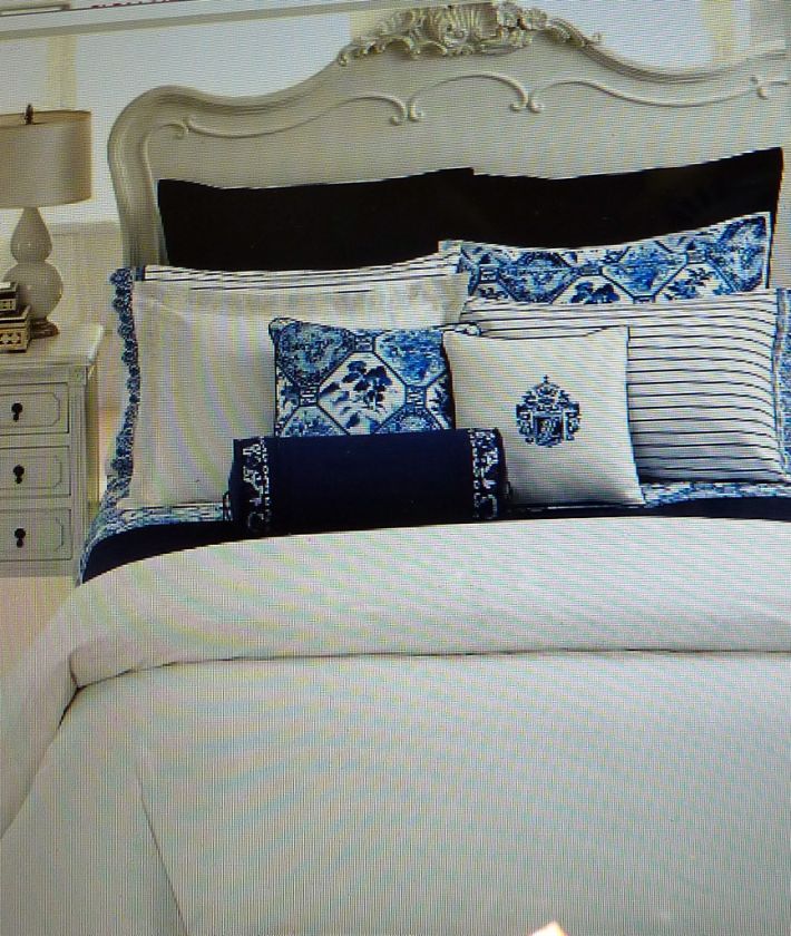 NIP $470 RALPH LAUREN PALM HARBOR QUEEN DUVET WHITE  