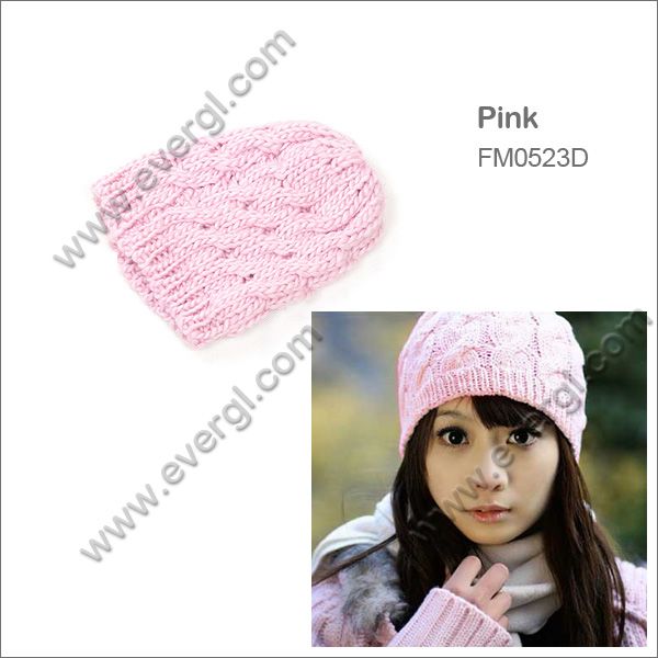 COLORS WOMENS KNIT CROCHET WINTER BEANIE HAT CAP FM0523  