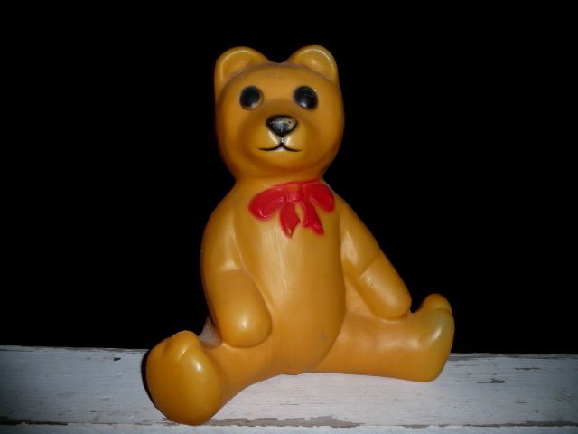 Union Teddy Bear Stuffed Animal Blow Mold Lighted Light  