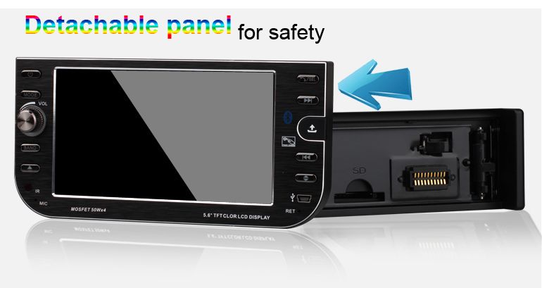 TMP IN DASH 1 DIN CAR RADIO DVD PLAYER BLUETOOTH TV  