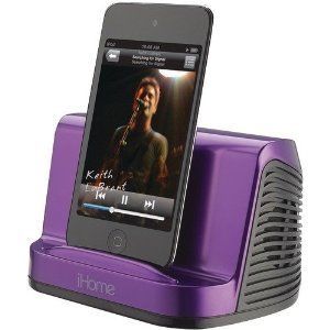   IHM16U PURPLE PORTABLE IPAD/IPHONE/IPOD/ STEREO SPEAKER SYSTEM