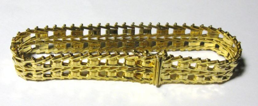 Italian Riccio Bracelet in Vermeil   Gold over Sterling   Milor   Not 