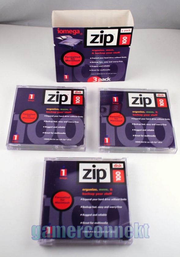 100mb Zip Drive USB + x3 Mac Disks PC/MAC Compatible  