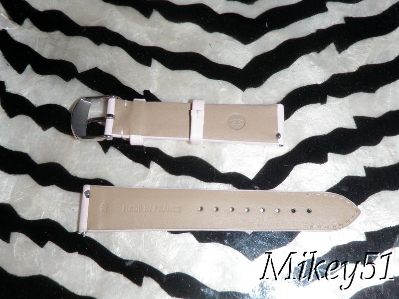 NEW MICHELE DECO 18MM WHITE SATIN WATCH BAND  