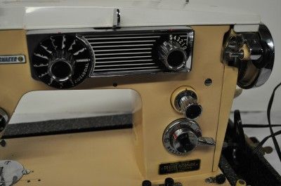 Vintage Sewing Machine  Dressmaker  In Wooden Cabinet  