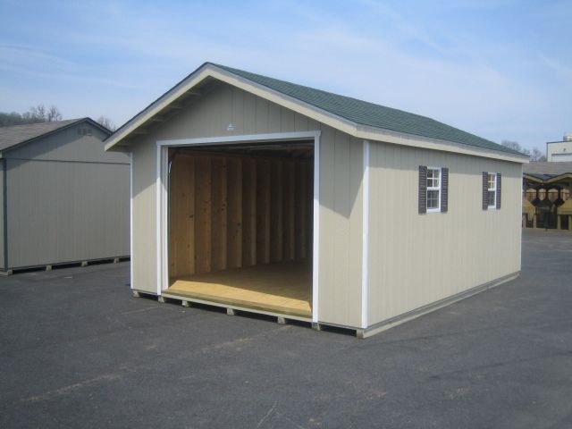 AMISH 14x24 WOOD GARAGE SHED STRUCTURE BRAND NEW  