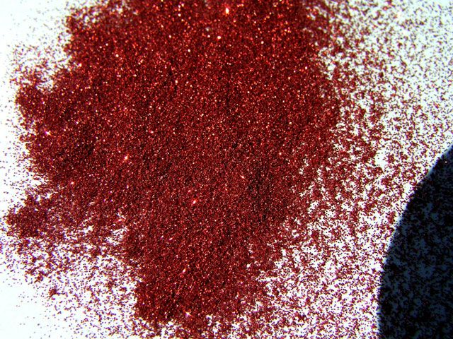 Rose Red Micro Metal flake paint powder coat custom NR  