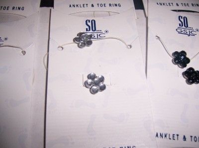 WHOLESALE 12 YOUTH ANKLET TOES RING SET PARTY JEWERLY  