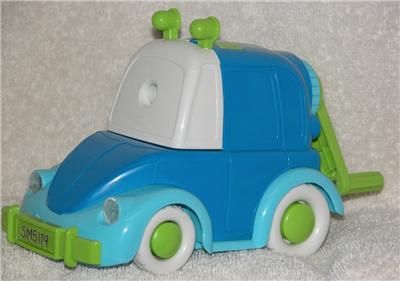 Blue Car Pencil Sharpener, Silent, Quiet, Manual, NEW  