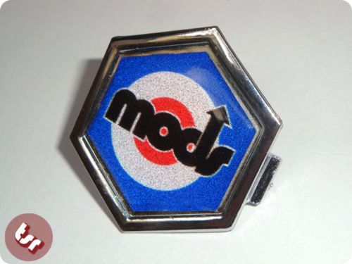 VESPA PX/T5/LML Horncast Badge Chrome Hexagon MODS  